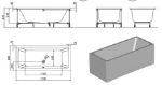Kép Kolpa San Elektra 170x80 beépíthető kád (740660)