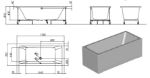 Kép Kolpa San Elektra 170x70 beépíthető kád 740680