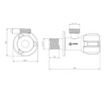 Kép Mofém Kerámiabetétes sarokszelep 1/2"-1/2"