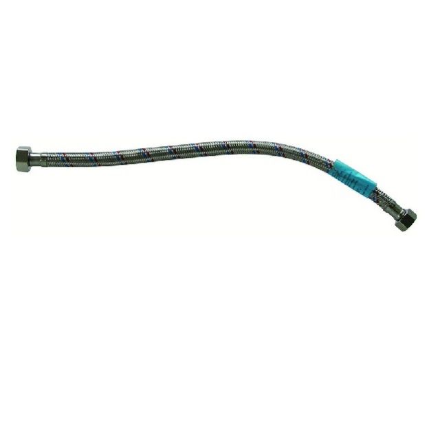 Kép 3/8˝x 100cm B-B flexibilis bekötőcső vízre, INOX