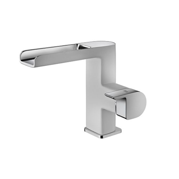 Kép Teka Formenetera mosdócsaptelep nyitott Cascade kifolyócsővel, fehér 62.331.02.0bc (62331020bc)