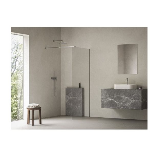 Kép Ravak Walk In Wall Air-110 krómhatású+Transparent, merevítővel