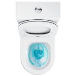 Kép Ravak Elegant RimOff perem nélküli monoblokkos WC Softclose ülökével, alsó,hátsó bekötési lehetőséggel
