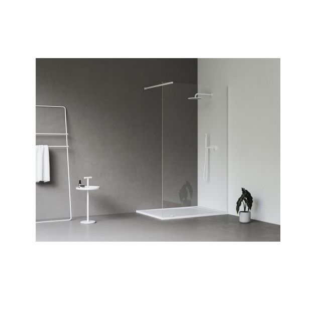 Kép Ravak Walk In Wall Szett -120 m. 200 fehér matt+transparent, 1 merevítővel