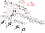 Kép AlcaPlast APZ19 SIMPLE 750mm zuhanyfolyóka peremmel, kétoldalú ráccsal