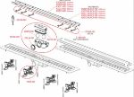 Kép AlcaPlast APZ19 SIMPLE 850mm zuhanyfolyóka peremmel, kétoldalú ráccsal