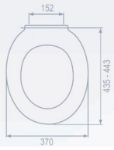 Kép MKW Uniset Plus D3 duroplast WC ülőke hidraulikus lecsapódásgátlóval, fehér (müa.zsanér)