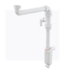 Kép AlcaPlast A43SL-DN32/40 Helytakarékos hosszabbított mosdószifon 5/4"