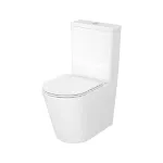 Kép Cersanit Bonica Pro 011 monoblokk hátsó kif. WC + 3/6L tartály + lecsapódásgátlós duroplast ülőke, fehér (K3028-001) Compact 929