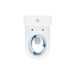 Kép Cersanit Bonica Pro 011 monoblokk hátsó kif. WC + 3/6L tartály + lecsapódásgátlós duroplast ülőke, fehér (K3028-001) Compact 929