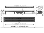 Kép AlcaPlast APZ19 SIMPLE 950mm zuhanyfolyóka peremmel, kétoldalú ráccsal