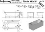 Kép Kolpa San Tamia 160x70 beépíthető kád 752900