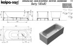 Kép Kolpa San Betty 180x80 beépíthető kád 565190