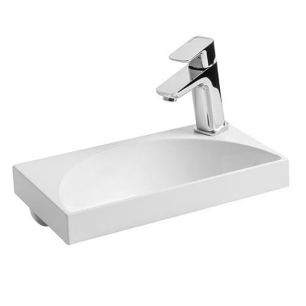 Kép Ravak Rainbow Mini 400 kézmosó (fehér) nyílással XJX01140000