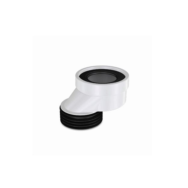 Kép Styron NA100 excenteres WC bekötő idom, 60mm eltolással