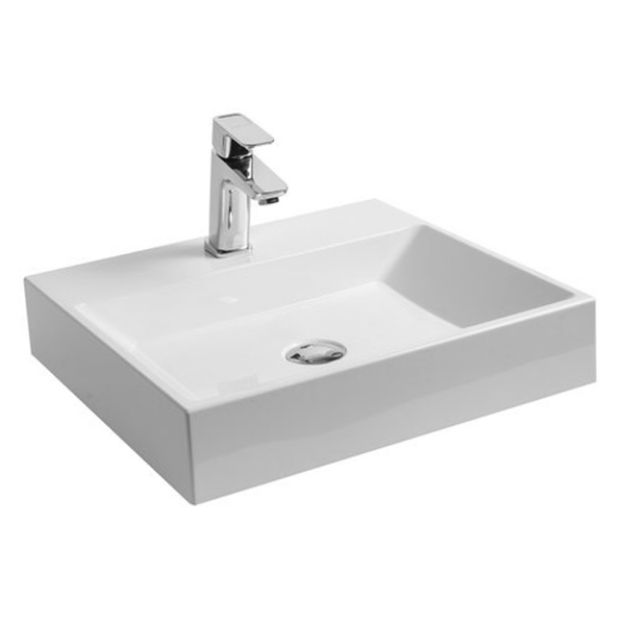 Kép Ravak Natural mosdó fehér 500x450 túlfolyó nélkül
