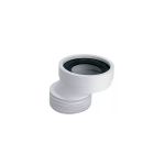 Kép McAlpine NA110 excenteres WC bekötő idom 40mm eltolással, lamellázott, L=120mm
