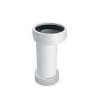 Kép McAlpine NA110 egyenes WC bekötő idom  lamellázott, L=260mm