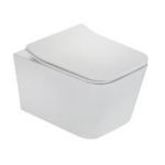 Kép Formentera perem nélküli fali WC + Ultra slim soft close WC ülőke (117320000)
