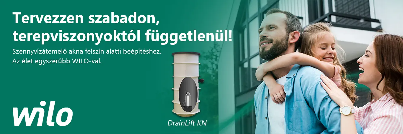 Wilo KN1500-Rexa MINI3-S03 merülőmotoros szennyvíz szivattyú aknával
