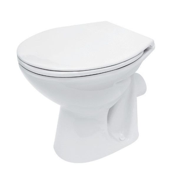 Kép Cersanit President P10 WC, mélyöblítésű, hátsó kifolyású, fehér (K08-014)