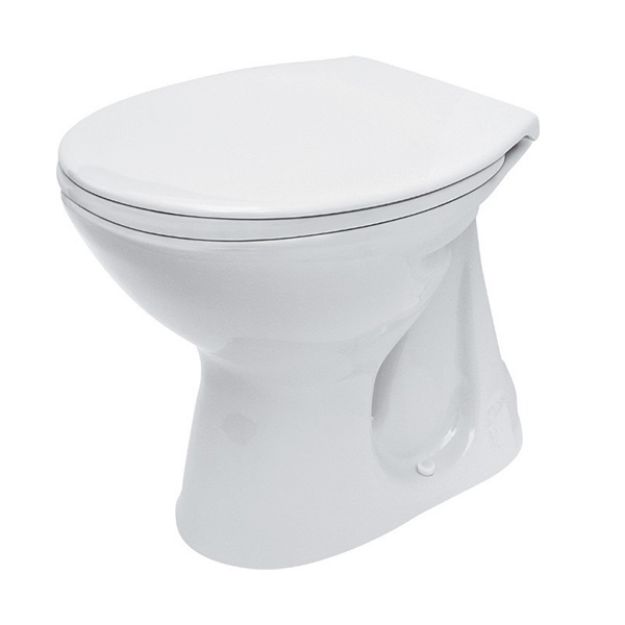 Kép Cersanit President P20 WC, mélyöblítésű, alsó kifolyású, fehér (K08-015)