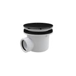 Kép Alca Plast A 49BLACK LUX NA40 D90mm zuhanytálca szifon, matt-fekete fedlappal