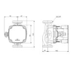 Kép Grundfos ALPHA1 GO 25-60 130 A-energiaosztályú, fűtési keringető szivattyú