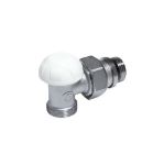 Kép Giacomini R29TG 1/2"x16 torlószelep, öntömítő, sárgaréz, krómozott, műanyag csőhöz, műanyag kupakkal