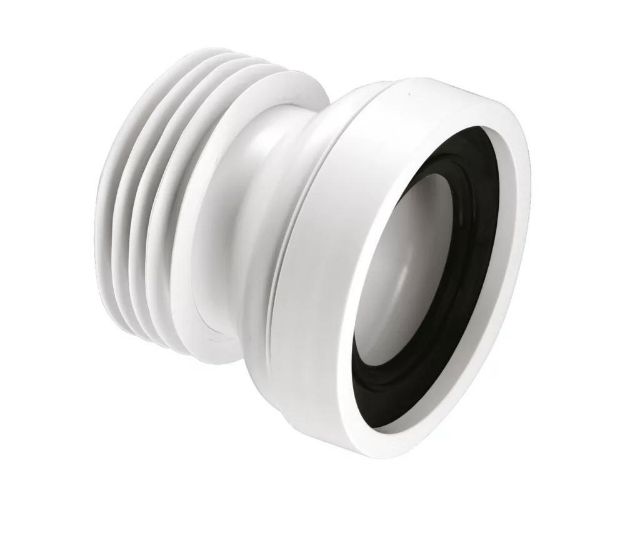 Kép McAlpine NA110 egyenes WC bekötő idom, L=120mm