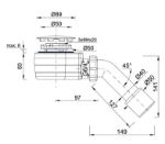 Kép Kolpa San FI52 szifon fedővel, H=65mm 512980