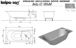 Kép Kolpa San Betty E2 180x80 beépíthető kád 705330