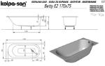 Kép Kolpa San Betty E2 170x75 beépíthető kád 705340