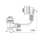 Kép Kolpa San Le és túlfolyó garnitúra 450mm, króm 746260
