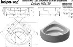Kép Kolpa San Dolores 150x150 beépíthető sarokkád 565200