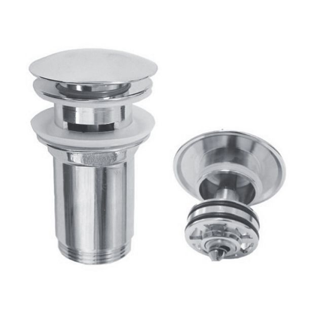 Kép Styron Klikk-Klakk leeresztő mosdóhoz, nagy dugóval, tisztítható 5/4", fém