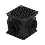 Kép Styron Kültéri víznyelő 250x250mm, műanyag ráccsal, bűzzárral