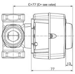Kép Esbe ARA645 motor, 230V, 30s, 2-pont, 6Nm