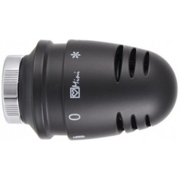 Kép Herz Design Mini De Luxe matt fekete termosztátfej 28x1,5