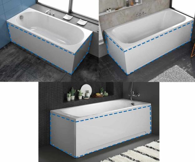 Kép Kolpa San Előlapok és kádváz szett Destiny 170x75/ Evelin 170x75/ Tamia 170x75 fehér 571280