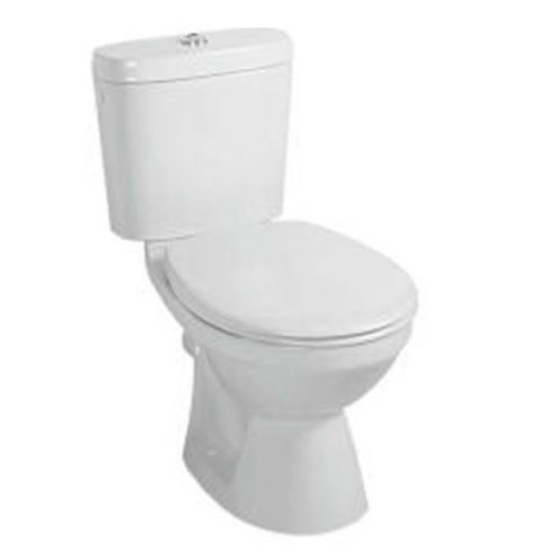 Kép Alföldi 5C64-0001 Saval monoblokk WC, alsó kifolyású, mélyöblítésű (fehér, I.oszt.)